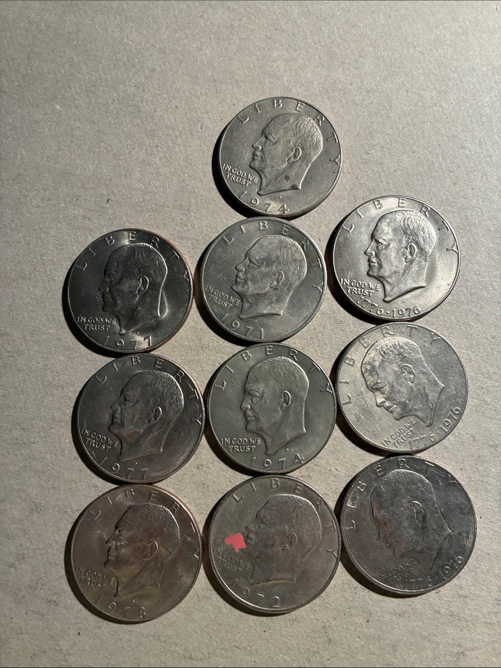10 Eisenhower $1 lot - Picture 2 of 4